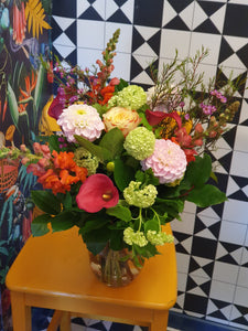 Lula Flower Shop colourful vase flowers